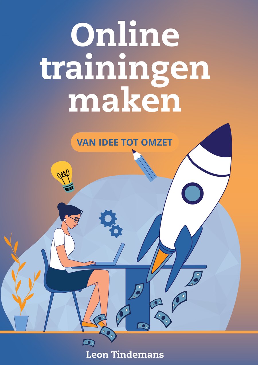 Vooromslag van het boek Online trainingen maken van Leon Tindemans